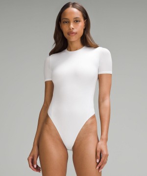 Lululemon Wundermost Ultra-Soft Nulu Short-Sleeve Crew Thong Bodysuit T-shirt Dam Vita | SE_LuLu52220