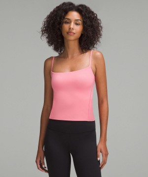 Lululemon Wundermost Ultra-Soft Nulu Spaghetti-Strap Cami Skjorta Dam Rosa | SE_LuLu46641
