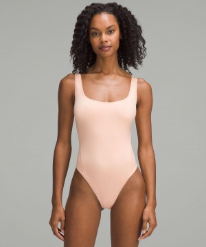 Lululemon Wundermost Ultra-Soft Nulu Square-Neck Sleeveless Skjorta Dam Korall | SE_LuLu80290