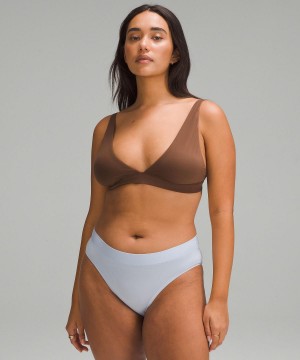 Lululemon Wundermost Ultra-Soft Nulu Trianglelette A–D Cups Sport BH Dam Bruna | SE_LuLu51594