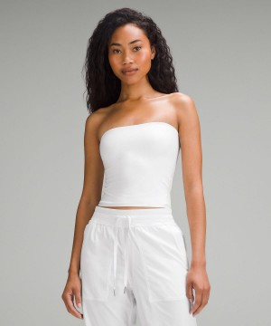 Lululemon Wundermost Ultra-Soft Nulu Tube Top Linne Dam Vita | SE_LuLu10735