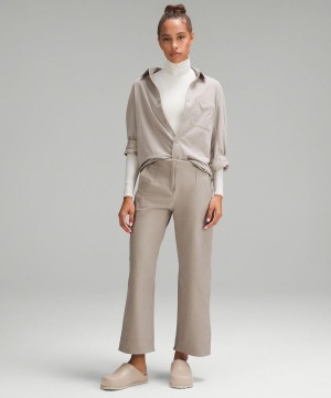 Lululemon Wundermost Ultra-Soft Nulu Turtleneck Långärmad Tröja Dam Beige | SE_LuLu22924